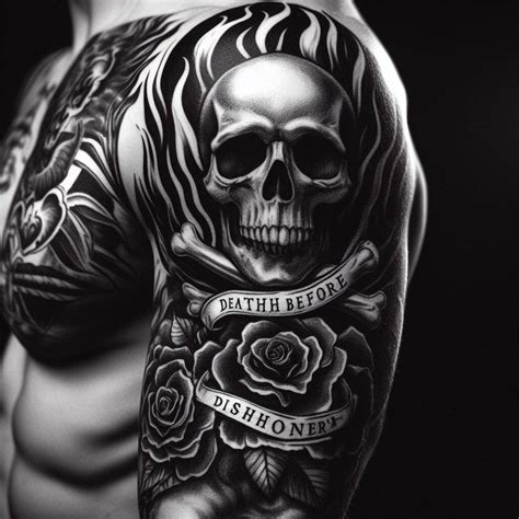 crossbones tattoo|Skull and Crossbones Tattoo: Unveiling the Iconic Symbolism .